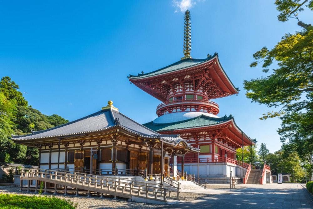 歷史悠久的成田山新勝寺，能靜心祈願平安順遂。